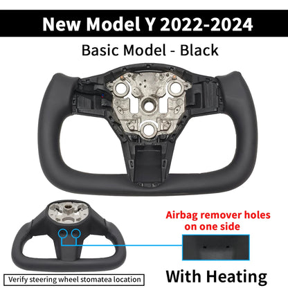 Heated Yoke Steering Wheel for Tesla Model 3 / Model Y