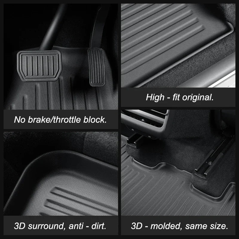 Tapis de sol et revêtements de coffre en TPE toutes saisons pour Tesla Model Y Juniper 2025-2026
