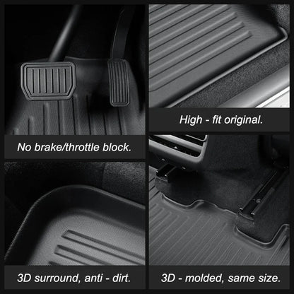 Tapis de sol et revêtements de coffre en TPE toutes saisons pour Tesla Model Y Juniper 2025-2026