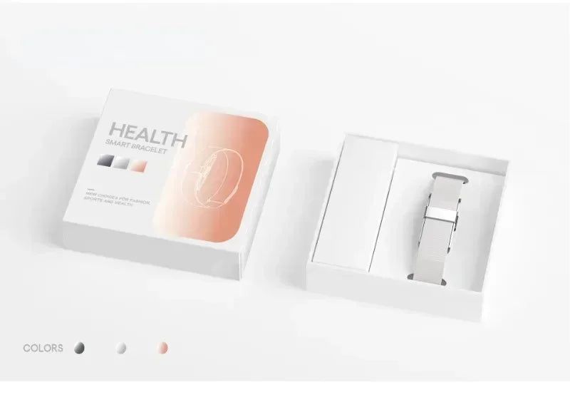 Bracelet connecté de fitness avec suivi de la fréquence cardiaque, de la SpO2 et de l'activité