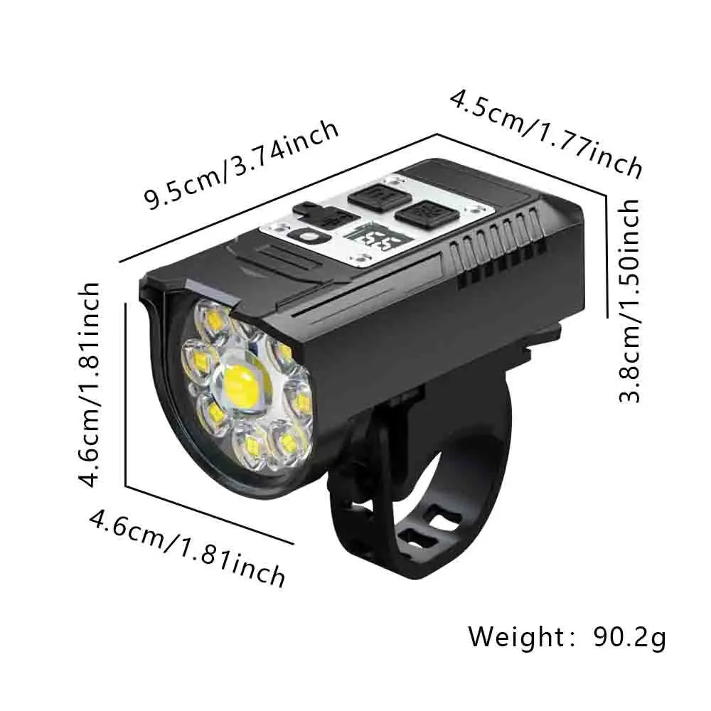 9LED Rechargeable Bike Light with Intelligent Sensor