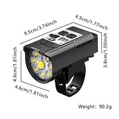 9LED Rechargeable Bike Light with Intelligent Sensor