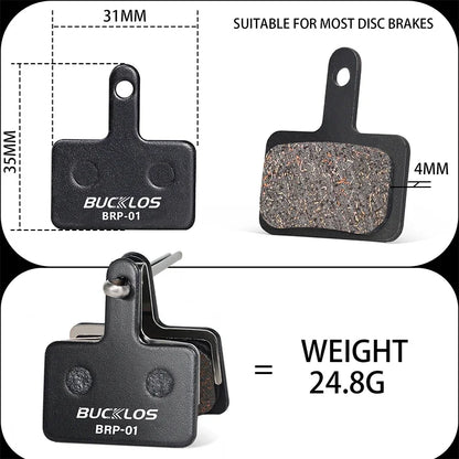 BUCKLOS Semi-Metal Bike Brake Pads