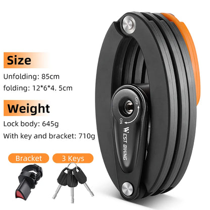 WEST BIKING Anti-Theft Bike & Electric Scooter Lock