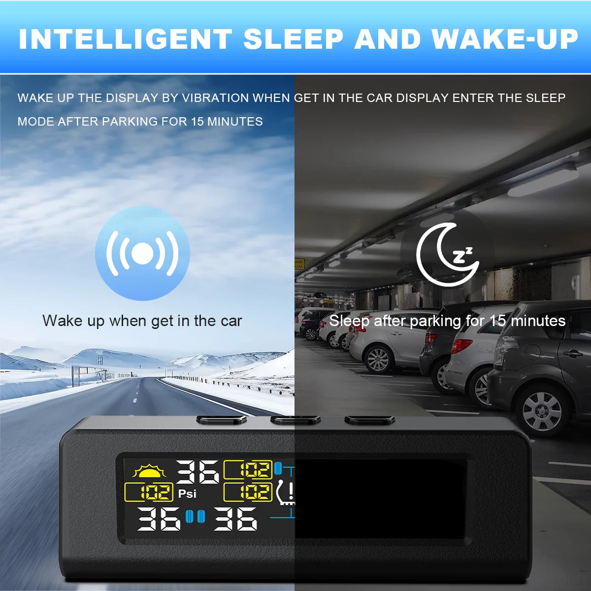T20 Solar & USB TPMS Tyre Pressure Monitor