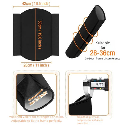 Neoprene E-Bike Battery Protective Cover Waterproof Dustproof & Scratch Resistant