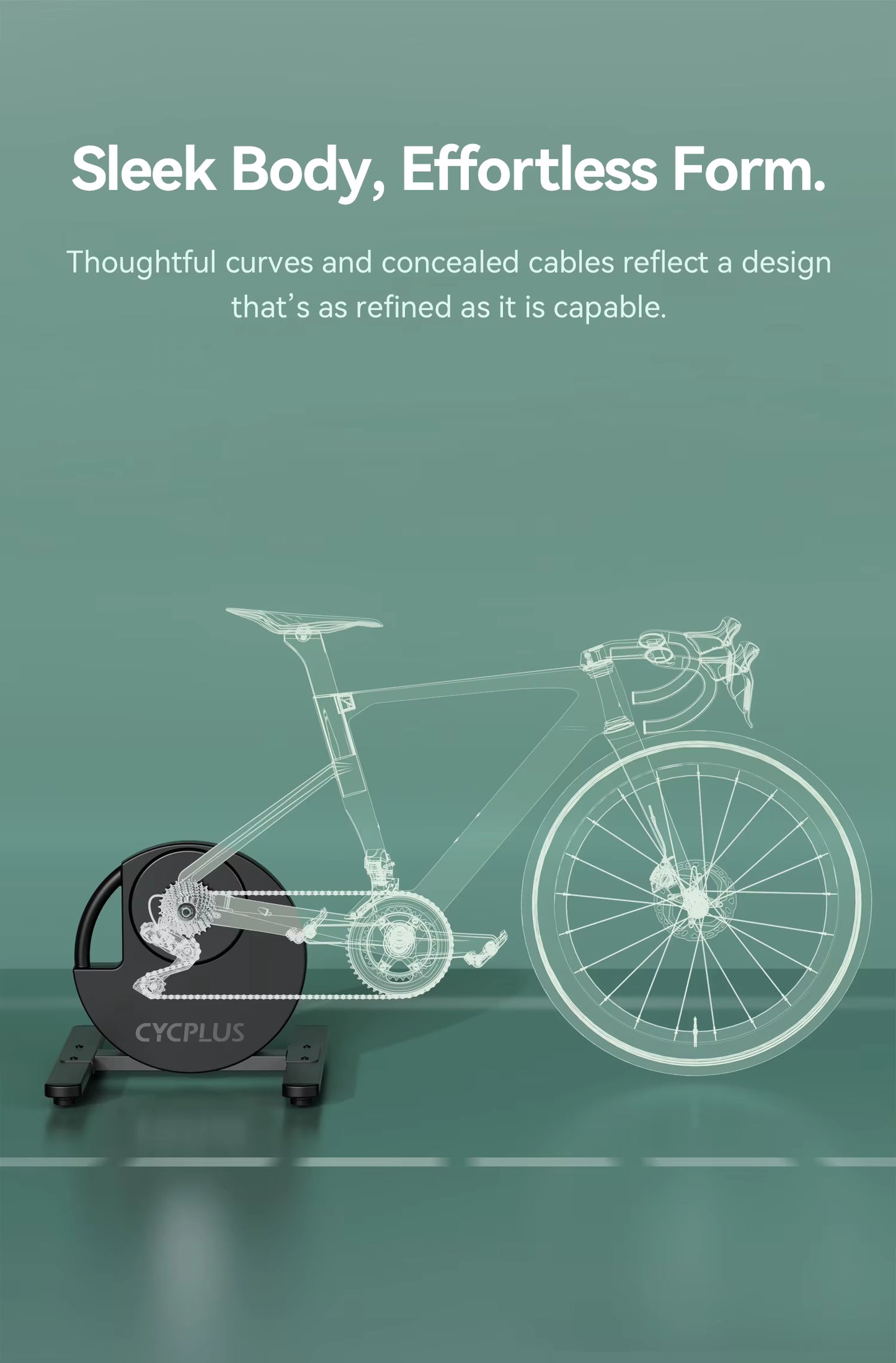 CYCPLUS R200 Smart Bike Trainer – 2200W Indoor-Trainer mit ANT+ & Bluetooth