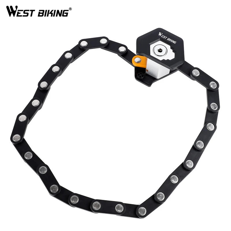 WEST BIKING Alloy Steel Folding Bike Lock