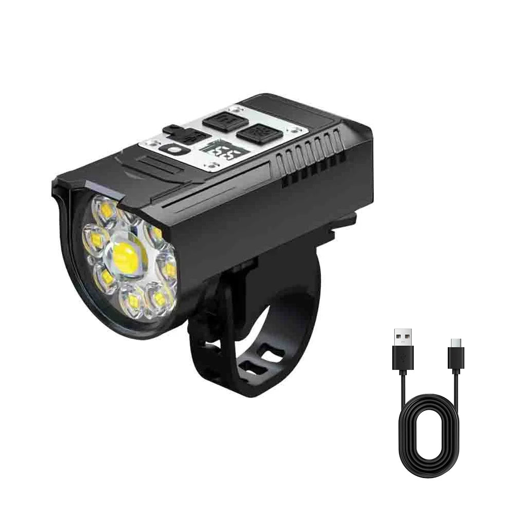 9LED Rechargeable Bike Light with Intelligent Sensor