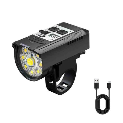 9LED Rechargeable Bike Light with Intelligent Sensor