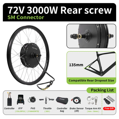 E-Bike Umbausatz 52V-72V / 2000W-3000W