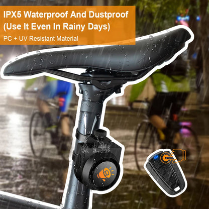 Wireless Bike Alarm – 115dB Waterproof Security Alarm with Remote Control