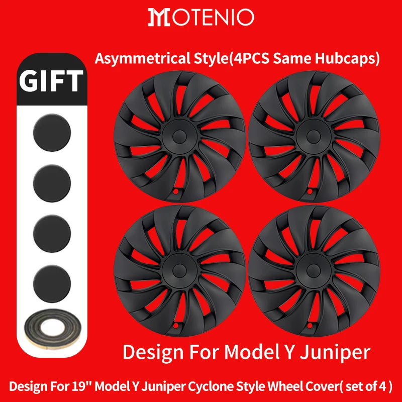 Tesla Model Y Juniper 19-Inch Smooth Style Hub Caps 2025–2026