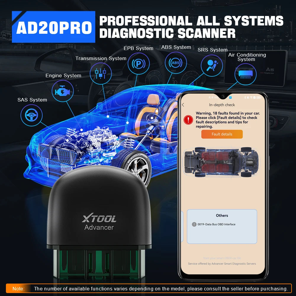 Scanner OBD2 Bluetooth XTOOL AD20 Pro