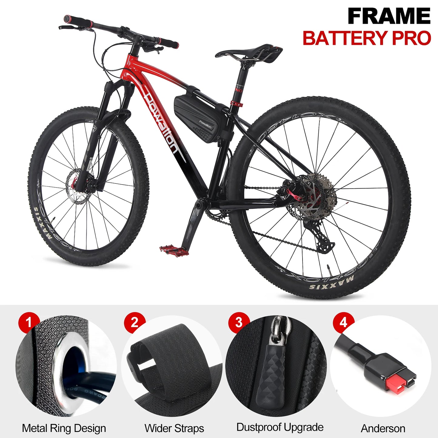 Dreieckiger 36V 48V E-Bike Akku - 10Ah 13Ah 20Ah
