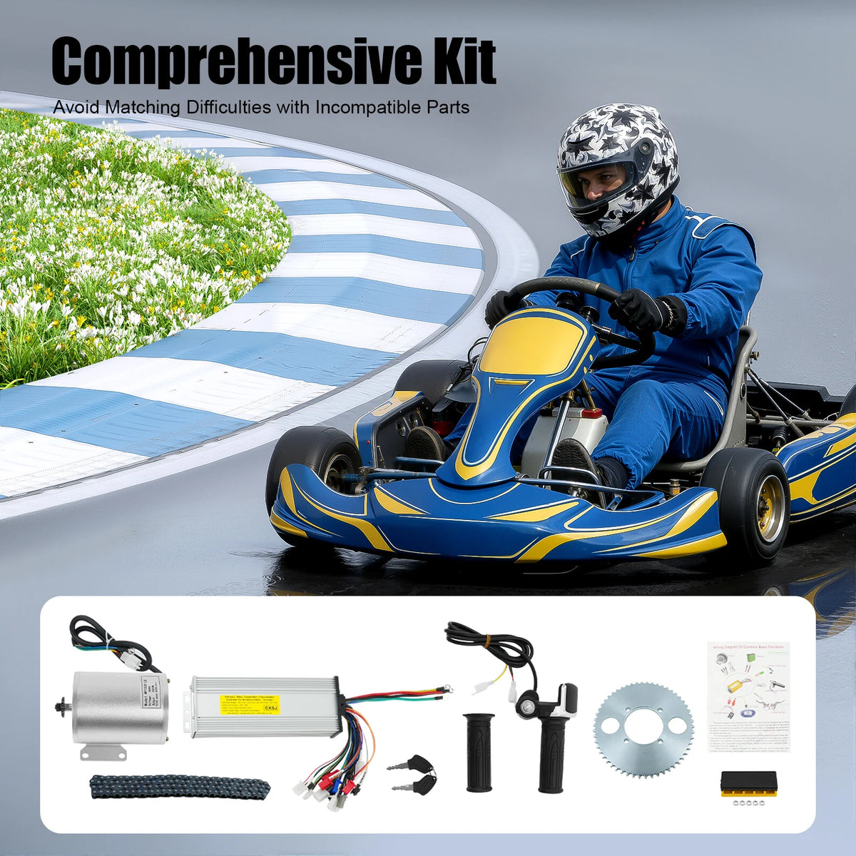 48V 2000W bürstenloser Getriebe-E-Bike-Umbausatz