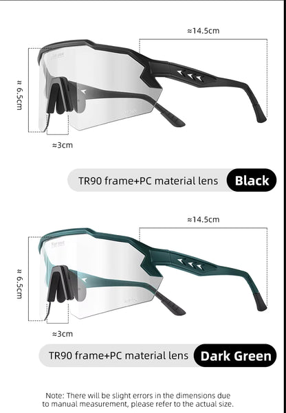 WEST BIKING UV400 Anti-fog Photochromic Glasses