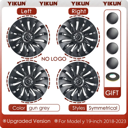 Tesla Model Y 19-Inch Performance Hub Caps 4-Piece Set