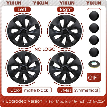 Tesla Model Y 19-Inch Performance Hub Caps 4-Piece Set