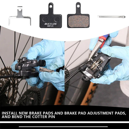BUCKLOS Semi-Metal Bike Brake Pads