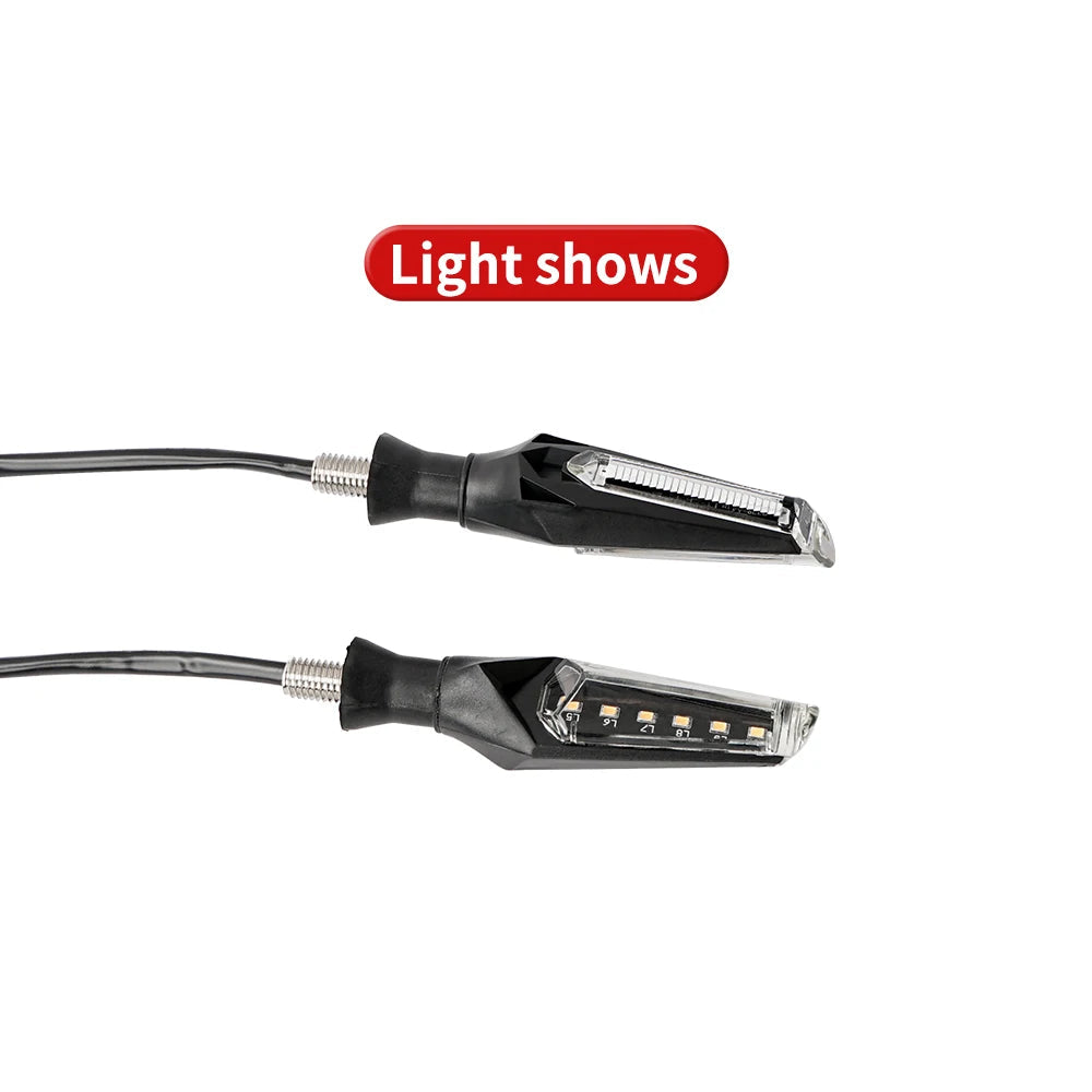 36V/48V E-Bike LED Turn Signal Light Kit with Flasher & Handlebar Switch