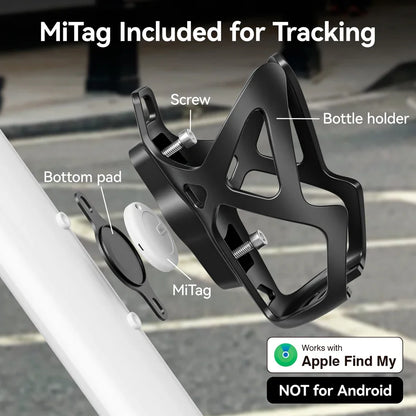 MiLi Air Tracker Tag with Bicycle Holder | Apple Find My
