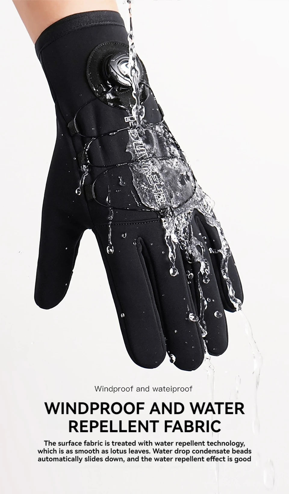 GTUBIKE Winter Waterproof Touchscreen Cycling Gloves
