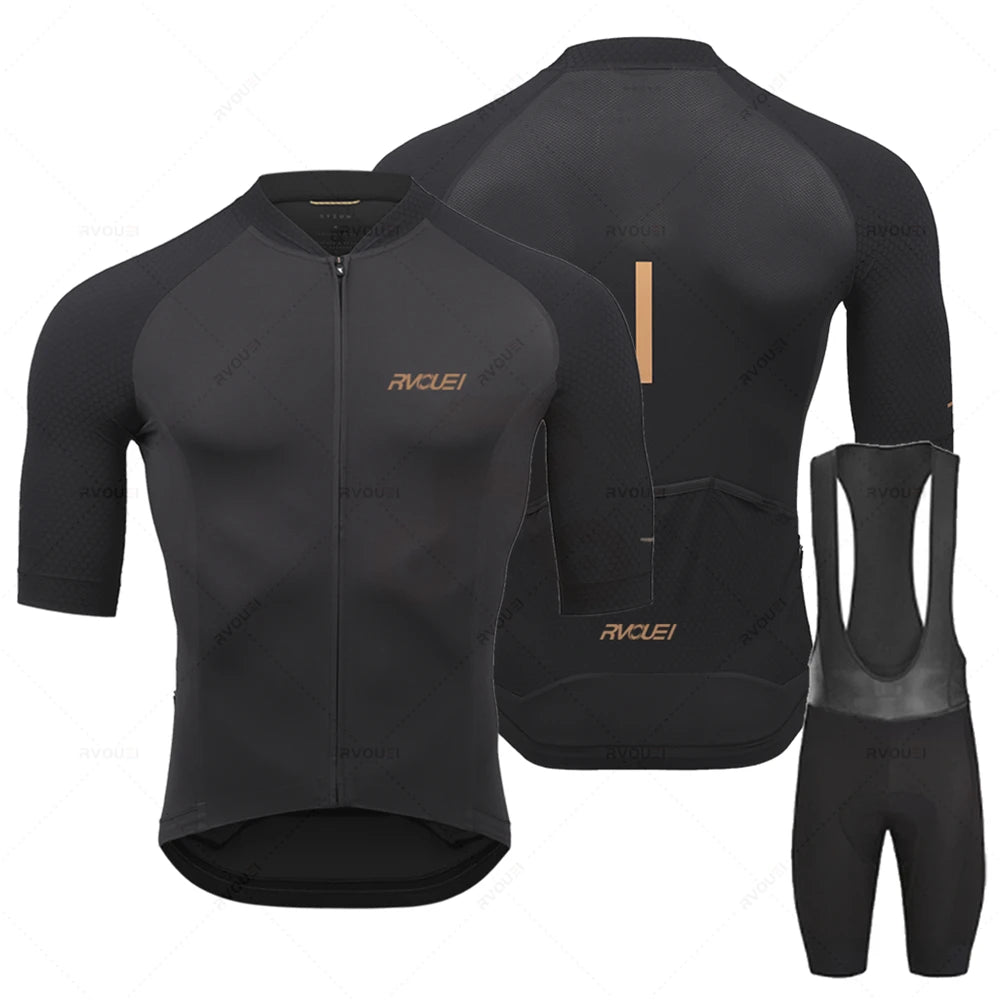 2025 Rvouei Pro Team Fahrradbekleidung Herren Neues Rennrad-Outfit Renntrikot Atmungsaktives Radsport-Trikot-Set Ropa Ciclismo Maillot