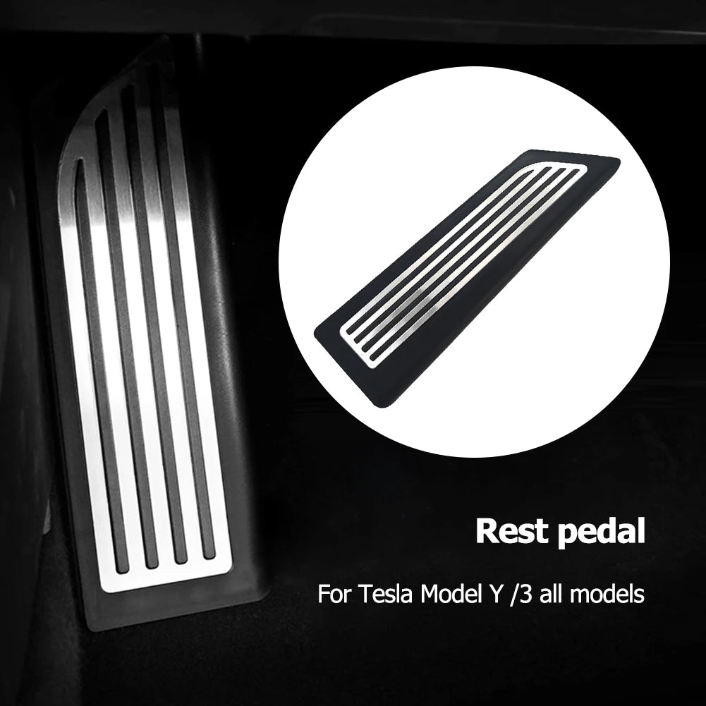 Tesla Model 3 / Model Y Stainless Steel Driver Footrest