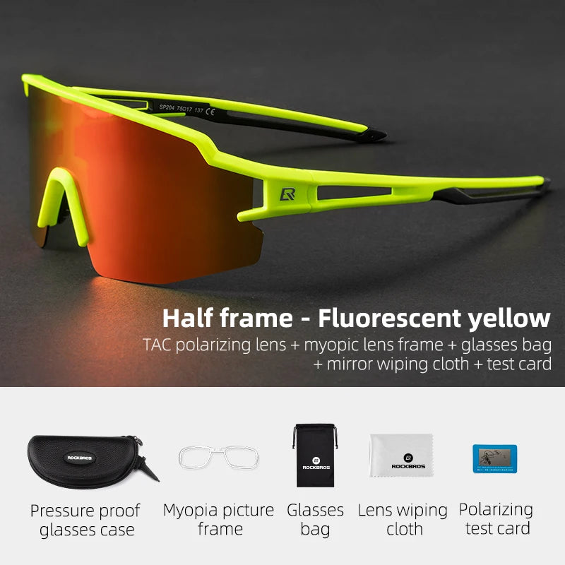 ROCKBROS UV400 Photochromic Polarized Cycling Glasses