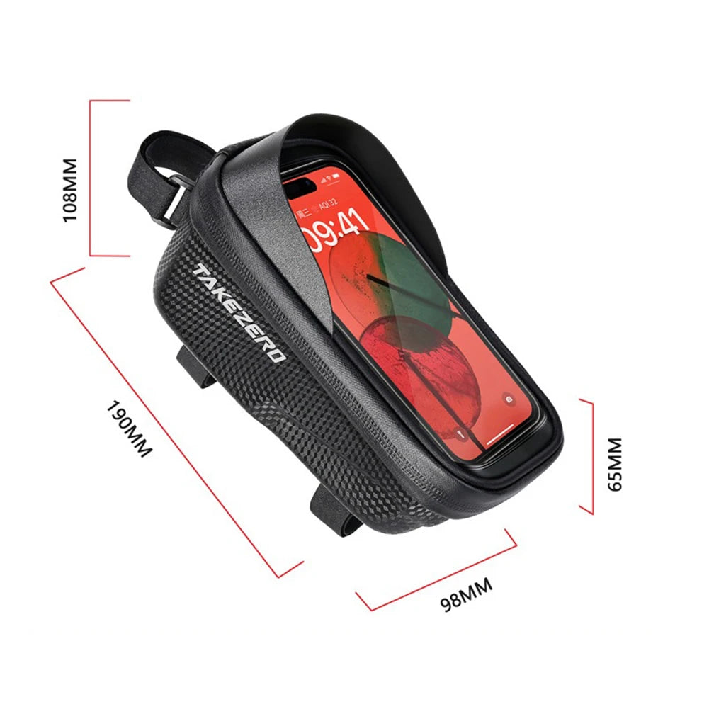1L Bicycle Top Tube Phone Holder Frame Bag