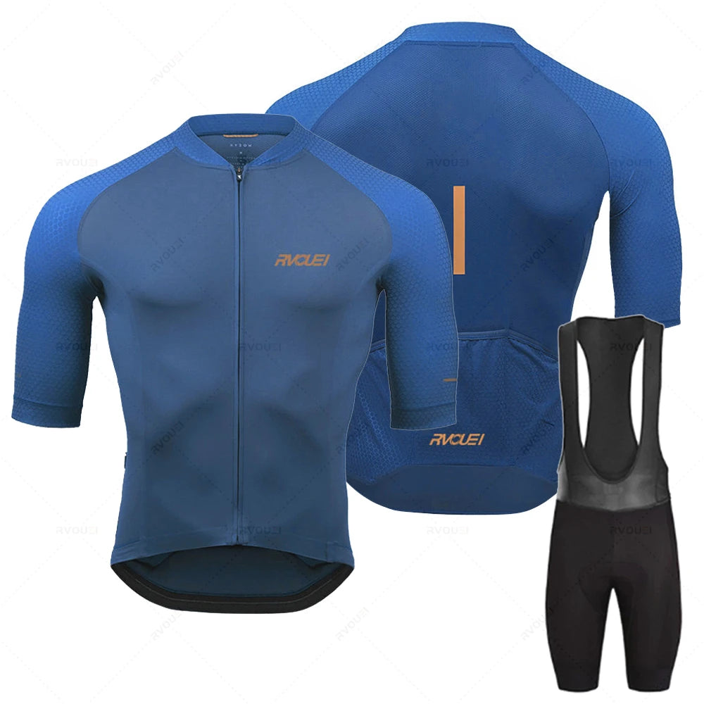 2025 Rvouei Pro Team Fahrradbekleidung Herren Neues Rennrad-Outfit Renntrikot Atmungsaktives Radsport-Trikot-Set Ropa Ciclismo Maillot