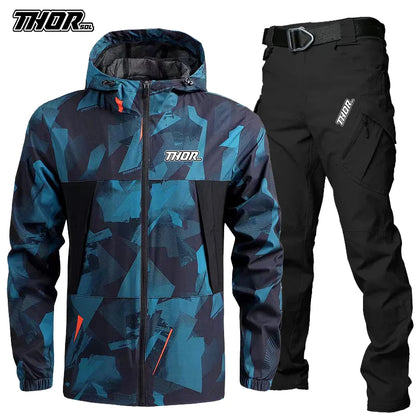 THORSOL Men's MTB Cycling Jacket & Trousers Set for Mountain Biking