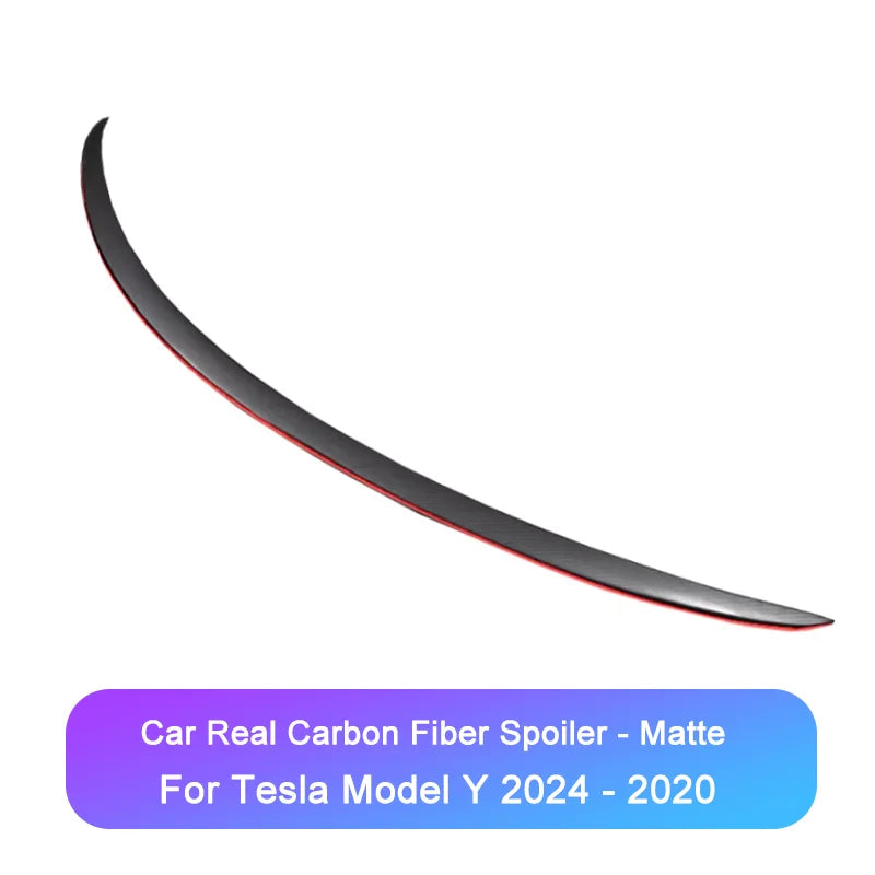 Tesla Model Y 2020-2024 Real Carbon Fibre Rear Spoiler