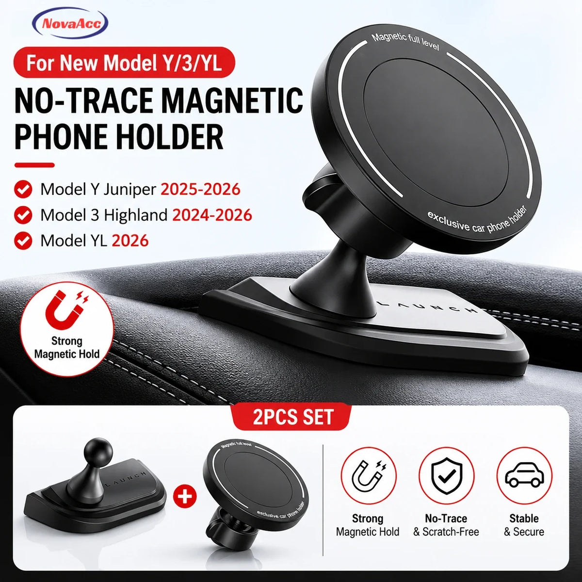 Tesla Model Y Juniper / Model 3 Highland Magnetic Phone Mount