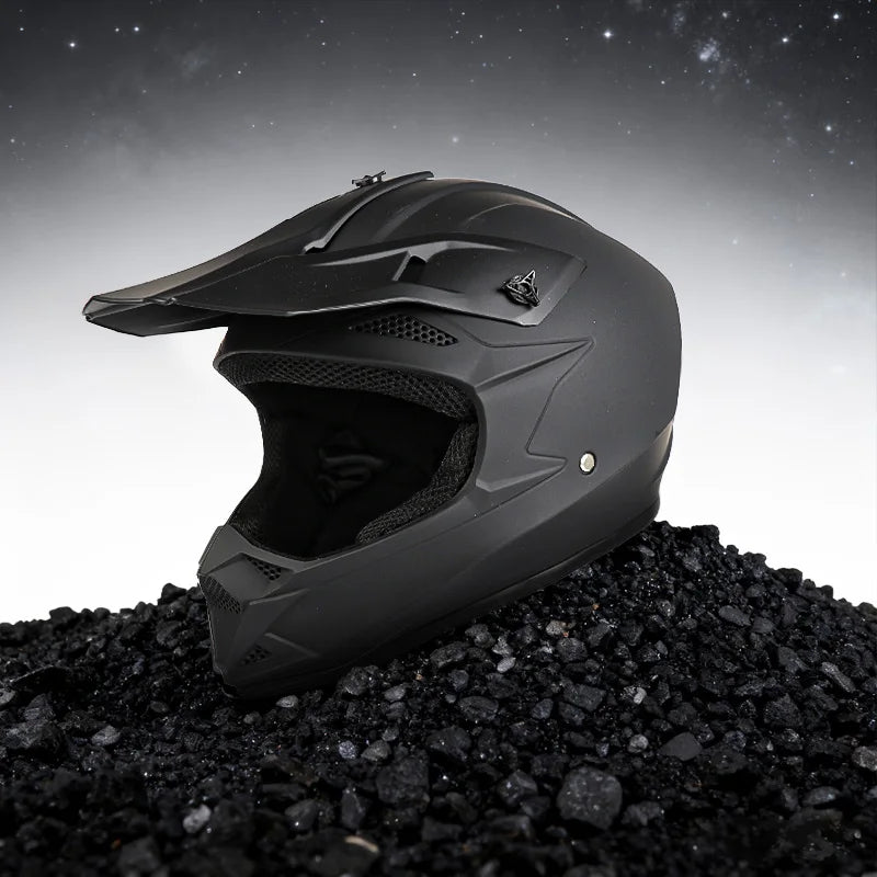 VGV Motocross Helmet Set with Goggles, Gloves & Face Cover