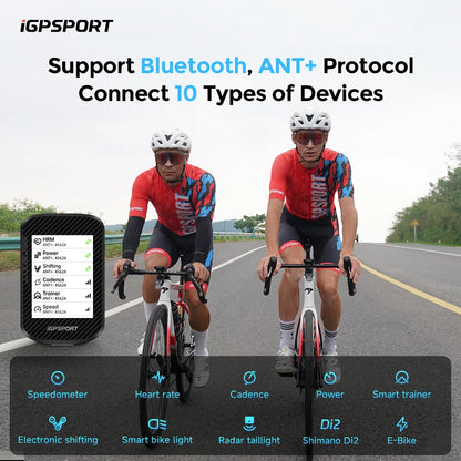 iGPSPORT BSC300T Touchscreen-Fahrradcomputer Globale farbige Karte Drahtloser Radcomputer E-Bike-Unterstützung