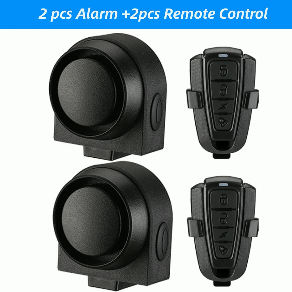 Wireless Bike Alarm – 115dB Waterproof Security Alarm with Remote Control