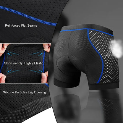 X-TIGER Men's 5D Padded Cycling Shorts