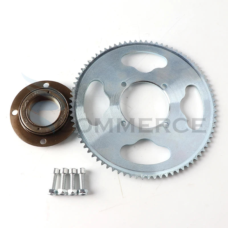 25H 80T Kettenrad und Freilaufadapter für Hinterrad