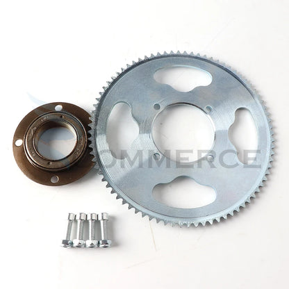 25H 80T Kettenrad und Freilaufadapter für Hinterrad