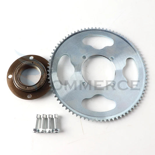 25H 80T Rear Wheel Sprocket and Freewheel Adapter