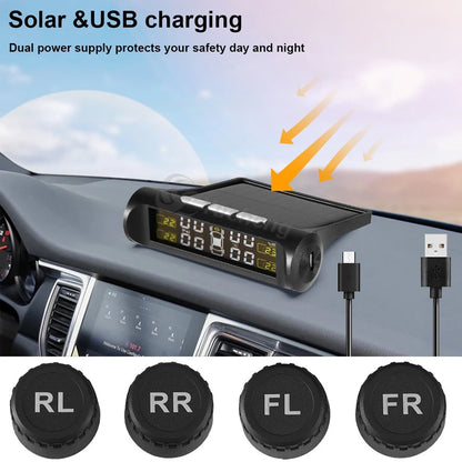 Solar Wireless TPMS Tyre Pressure Monitoring System