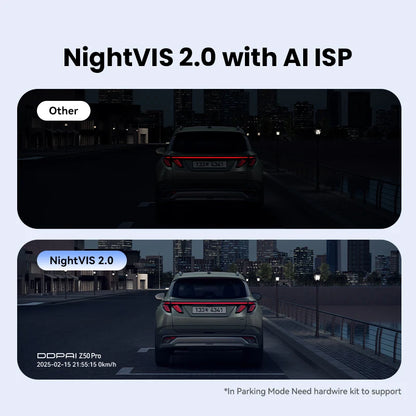 DDPAI Z50 Pro 4K Dash Cam with GPS, ADAS & 3-Inch IPS Screen