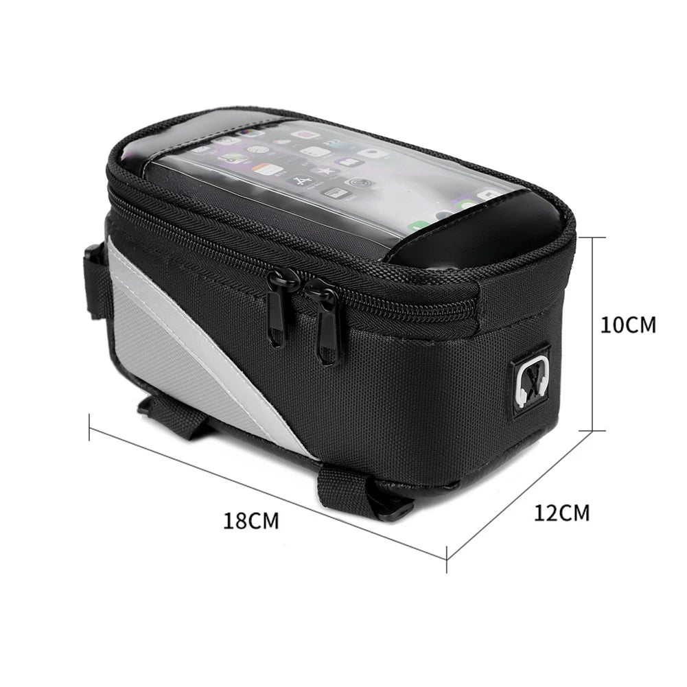 1L Bicycle Top Tube Phone Holder Frame Bag