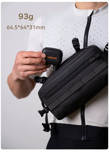 AIRBANK Pocket SE Mini Tragbare elektrische Pumpe für Fahrräder Kabellose Reifenpumpe Presta Schrader Ventil Fahrradzubehör Schnelles Laden