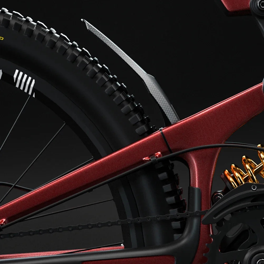 2pcs Hard Shell Front/Rear Tire Carbon Fiber Mudguard