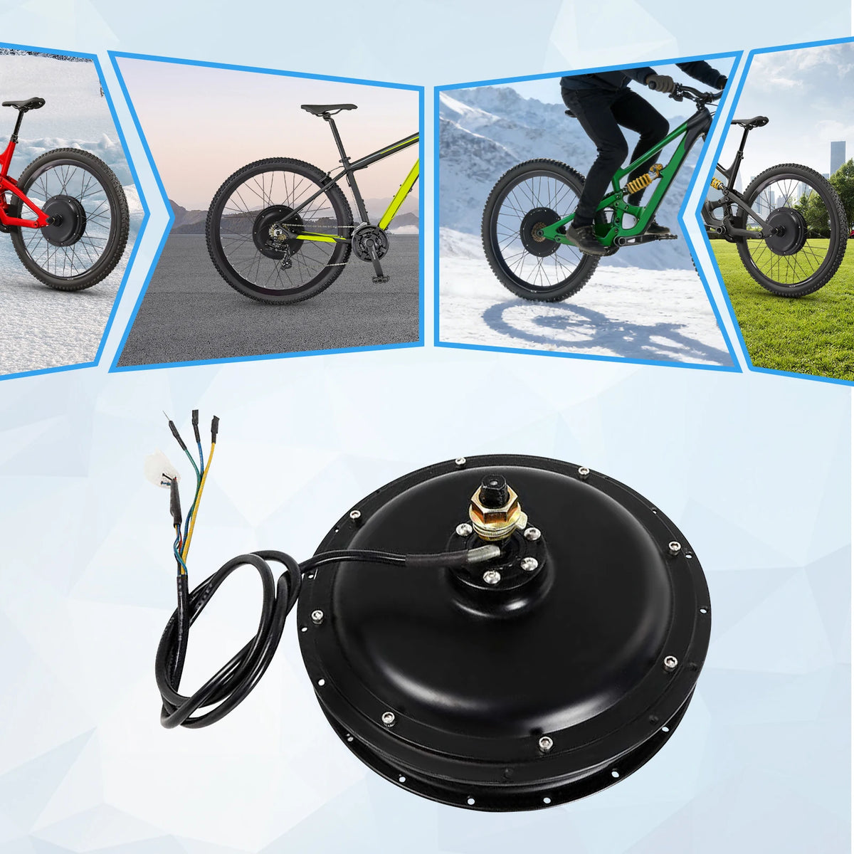 48V 1500W bürstenloser Hinterradnabenmotor für E-Bike-Umrüstungen