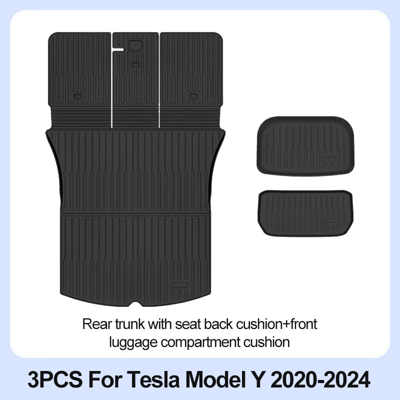 Tesla Model Y 2020-2024 TPE-Fußmatten und rutschfeste Innenauskleidungen