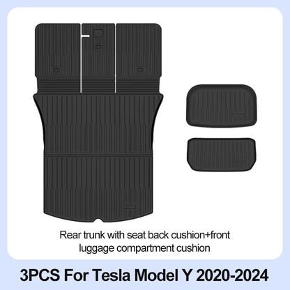 Tesla Model Y 2020-2024 TPE-Fußmatten und rutschfeste Innenauskleidungen